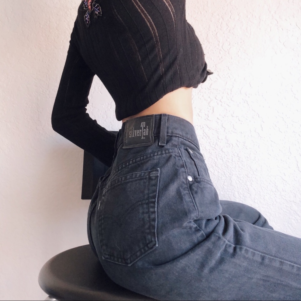 Sleek Black Vintage Levis Silvers